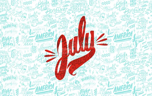 Picture summer, america, July, july