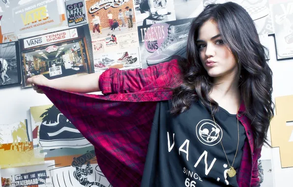 Girl, actress, brunette, sponge, posters, Lucy Hale