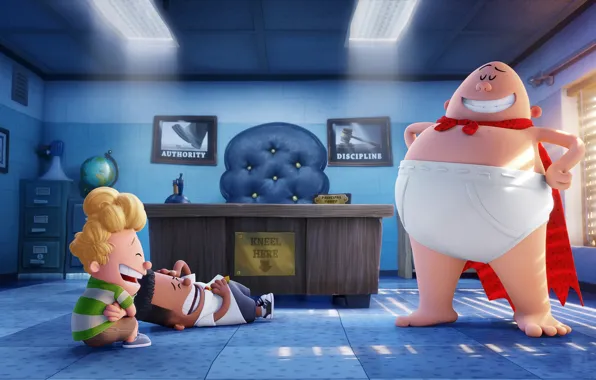 Boy, captain, hero, animated film, yuusha, animated movie, taichou, Captain Underpants