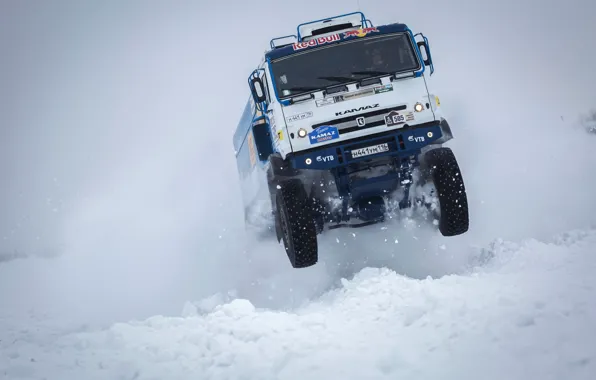 Winter, Snow, Truck, Master, Russia, Kamaz, Rally, KAMAZ