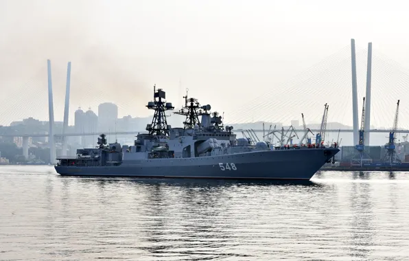 Picture ship, large, anti-submarine, Admiral Panteleyev, project 1155