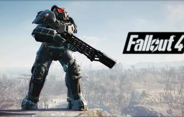 Picture Fallout 4, open world, the X-01, a legendary enclave power armor, (№2)