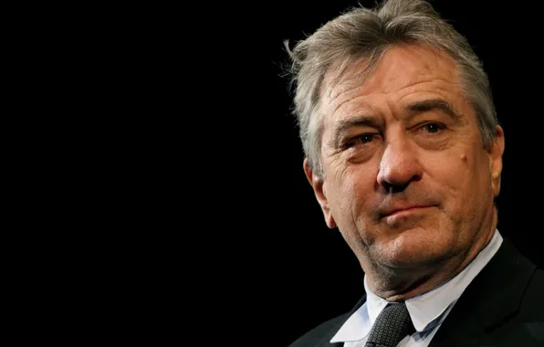 Wallpaper look, background black, Robert De Niro, Robert De Niro, : actor