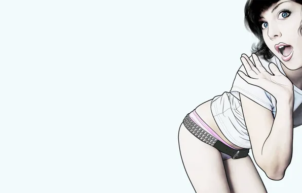 Girl, figure, vector