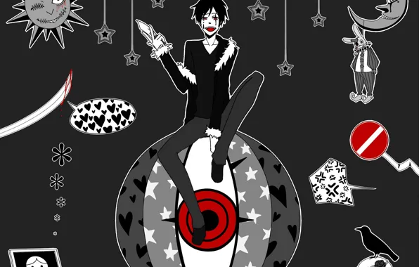 Background, anime, knife, Durarara!!, Of Izaya Orihara