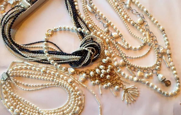 Decoration, pearl, beads, necklace, jewelry
