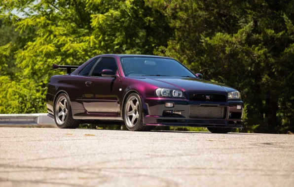 Wallpaper GT-R, R34, Violet, NISMO for mobile and desktop, section ...