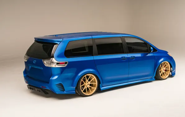 Toyota, Sienna, SEMA, Rear view, Extreme, SEMA 2016