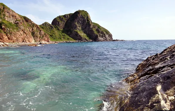 Water, nature, rocks