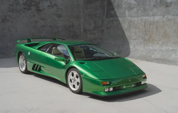 Green, Lamborghini, Diablo, Lamborghini, Lamborghini Diablo SE30