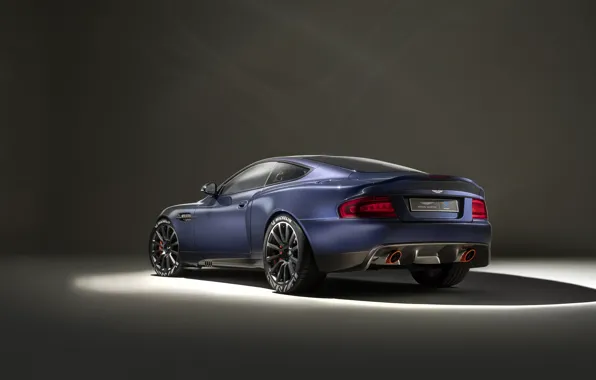 Aston Martin, Blue, Vanquish, Rear, Black Wheels, 2019, Callum