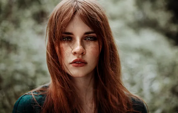 Picture eyes, look, girl, face, hair, lips, beauty