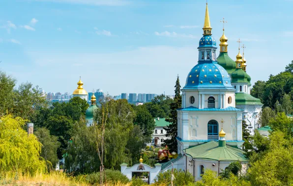 Picture landscape, the city, Ukraine, Kiev, Cathedral