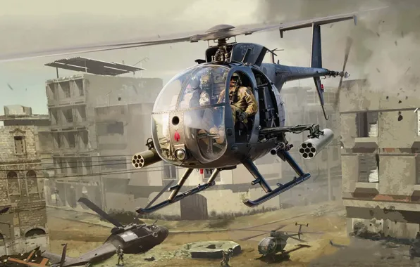 Picture Improved special operations, Little Bird, AH-6J, helicopter