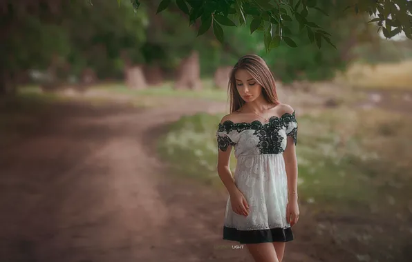 Girl, pose, dress, Alexander Drobkov-Light, Sue Tikhonova