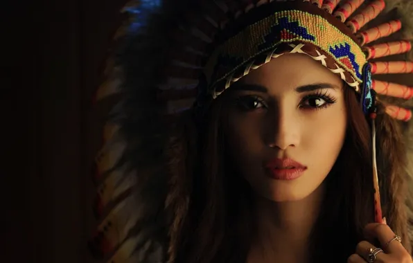 Girl, Wallpaper, Indian