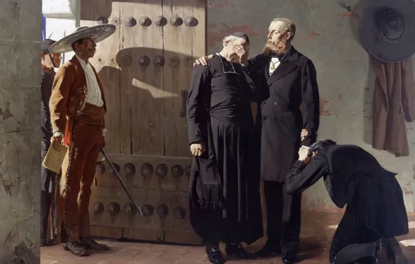 Picture, genre, Jean-Paul Laurens, Jean-Paul Lawrence, Mexican Emperor Maximilian Before His Execution