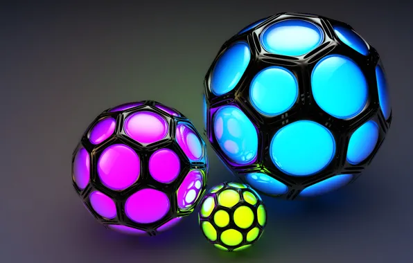 Picture background, balls, colored, cell, cell