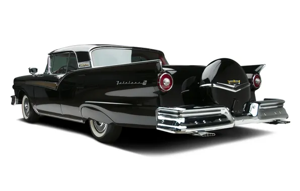 Ford, Ford, white background, 1957, retro cars, Hardtop, Skyliner, Retractable