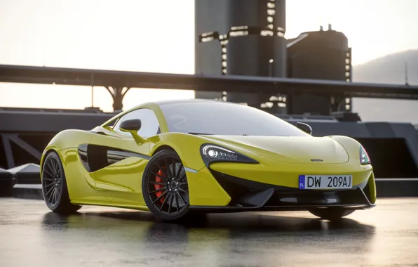 McLaren, Auto, Machine, Car, Render, Rendering, The front, 570s