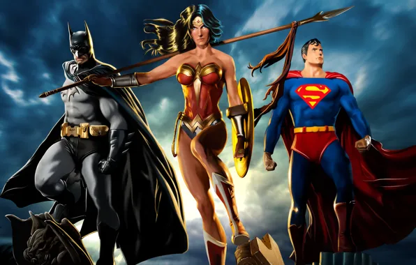 Picture Wonder Woman, Batman, Superman, DC Comics, Bruce Wayne