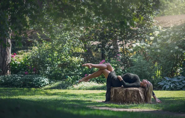 Girl, pose, background