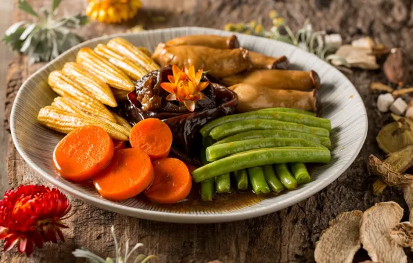 Vegetables, carrots, dish
