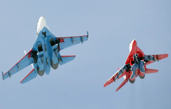 The sky, Russian, MiG, Swifts, Knights, flightnumber