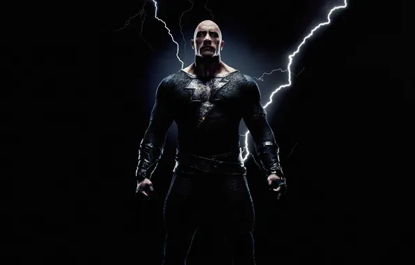 Zipper, costume, black background, poster, comic, Dwayne Johnson, Dwayne Johnson, DC Comics