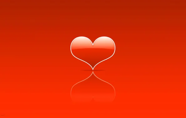 Picture heart, minimalism, lovers, heart, Holy, Valentin