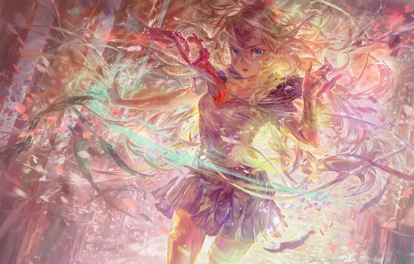 Picture look, girl, anime, art