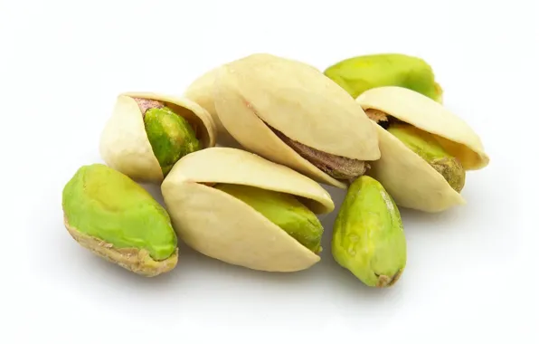 Macro, walnut, shell, pistachios