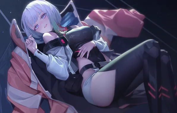 Picture girl, lies, Cyberpunk: Edgerunners, Lucyna Kushinada