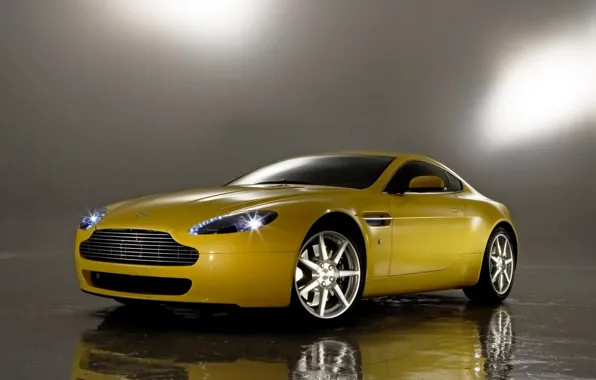 Picture auto, reflection, Aston Martin, Vantage