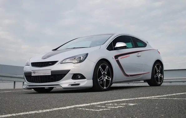 Picture the sky, asphalt, OPEL, Astra, GTC