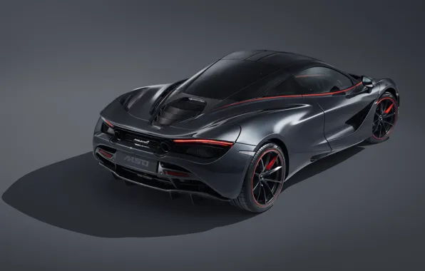 McLaren, supercar, rear view, 2018, MSO, 720S, Stealth Theme