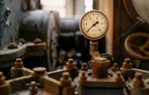 Machine, forgotten, generator, extreme bokeh, smooth bokeh