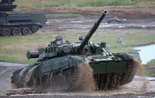 Tank, polygon, T-80 HAVE, armored vehicles of Russia