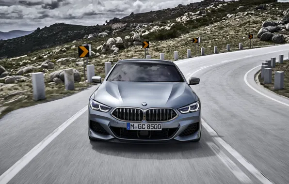 The descent, coupe, the hood, BMW, Gran Coupe, 8-Series, 2019, the four-door coupe