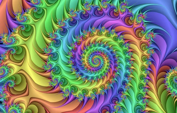 Line, pattern, paint, color, spiral, fractal