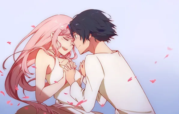 Anime, pair, two, Darling In The Frankxx, Cute in France