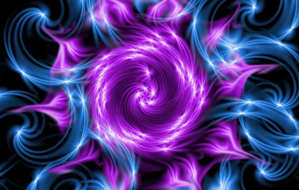 Purple, fractal