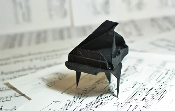 Music, Origami, Grand Piano