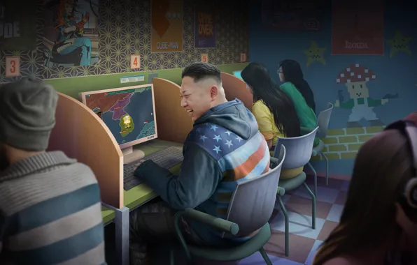 The game, Computer, People, Art, Art, Korea, Laughter, Game