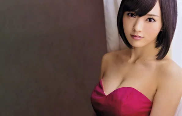 Picture girl, sexy, cleavage, boobs, beautiful, short hair, pretty, brunette