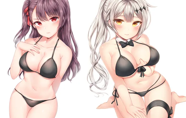Picture girl, sexy, white background, Girls Frontline