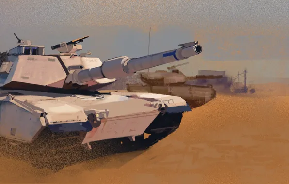 Tank, M1A1, Abrams, Abrams