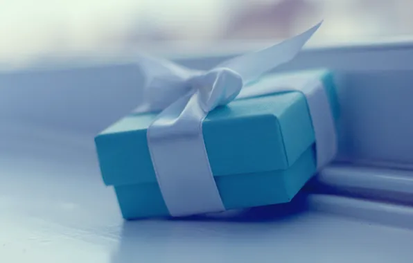 Joy, holiday, box, gift, blue, Wallpaper, mood, tape