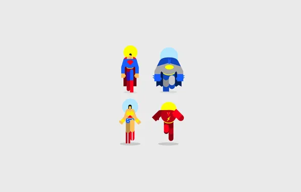 Picture Wonder Woman, Batman, Superman, flash, superheroes