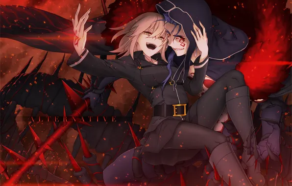 Anime, art, Lancer, two, Fate/stay night, Berserker, Fate/Grand Order